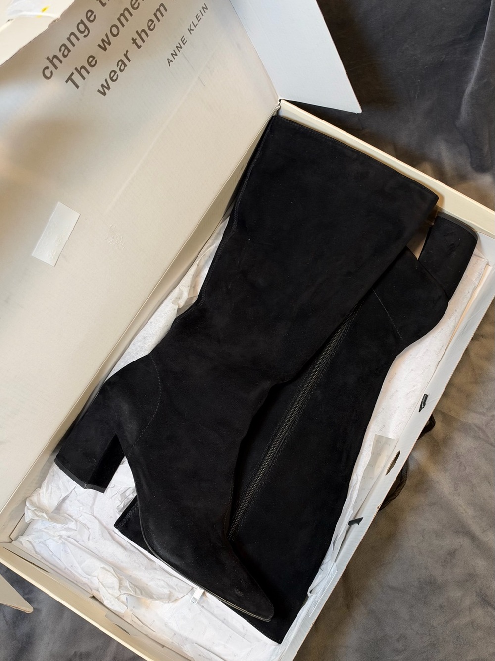Steve Madden Black Leather Knee-High Boots